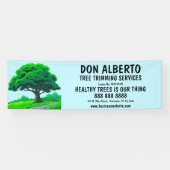 Eikenboomlogo | Aangepaste boomverzorgingsdienst Spandoek (Horizontaal)