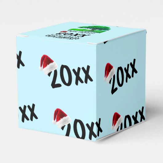 Eikenboomlogo | Boomverzorging Kerstmuts Kerstvaka Bedankdoosjes (Voorkant Zijde)