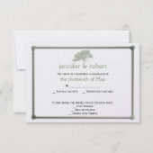 Eikenboomplantage Bruiloft Reactie Kaart (Voorkant)