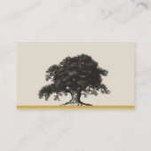 Eikenboomplantage in gouden trouwplaatskaarten plaatskaartje (Achterkant)