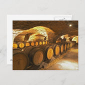 eikenborstels in de kelder bij Domaine Comte Briefkaart (Voorkant / Achterkant)