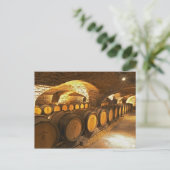 eikenborstels in de kelder bij Domaine Comte Briefkaart (Staand voorkant)