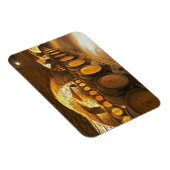 eikenborstels in de kelder bij Domaine Comte Magneet (Rechterzijde)