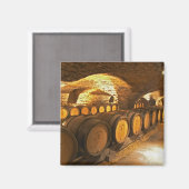 eikenborstels in de kelder bij Domaine Comte Magneet (Voorkant / Achterkant)