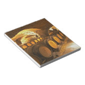 eikenborstels in de kelder bij Domaine Comte Notitieblok (Schuin)