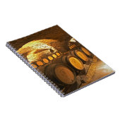 eikenborstels in de kelder bij Domaine Comte Notitieboek (Rechterzijde)