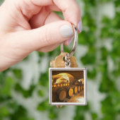 eikenborstels in de kelder bij Domaine Comte Sleutelhanger (Hand)