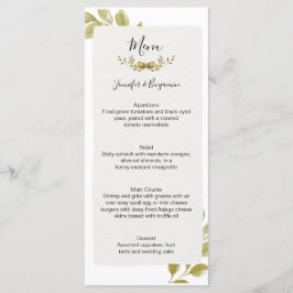 Eikeneiken bladeren bruiloft | menu