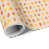 Eikenherfstbladeren Cadeaupapier (Rol Hoek)