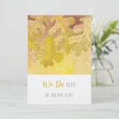 Eikenherfstbladeren Geloftenvernieuwing 10 jaar Kaart (Staand voorkant)