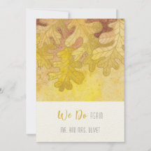 Eikenherfstbladeren Hernieuwing van geloften 10 ja