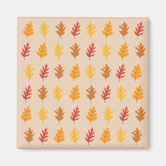 Eikenherfstbladeren Magneet (Voorkant)