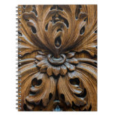 eikenhout, dik element, tapijtschelp notitieboek (Voorkant)