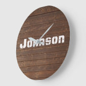 eikenhout met familienaam grote klok (Hoek)