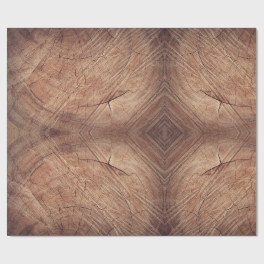 eikenhouten blok cadeaupapier (Vlak)