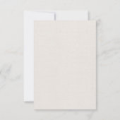 Eikenhouten en Ivoren Reactiekaart RSVP Kaartje (Achterkant)