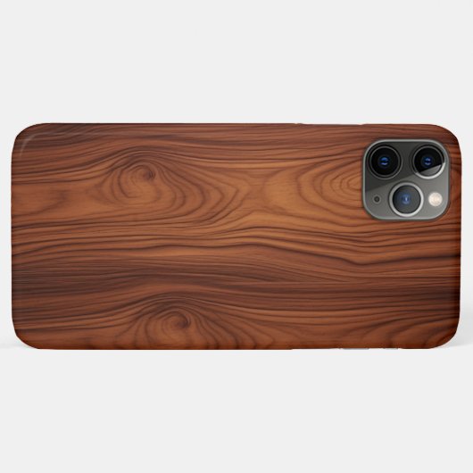eikenhouten graan iPhone Case (Achterkant (horizontaal))