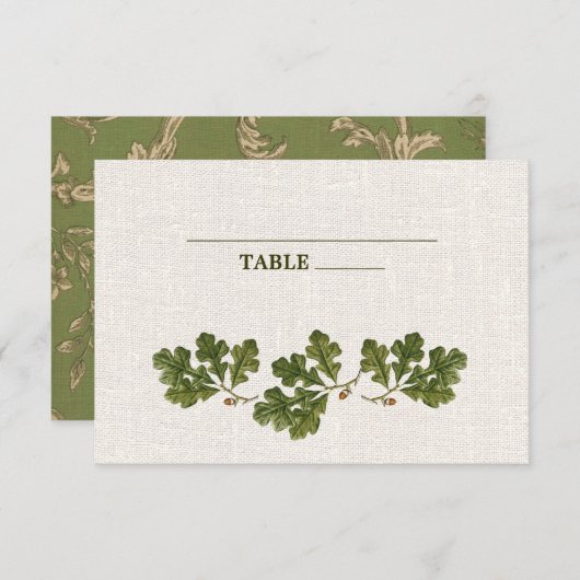 eikenhouten olift-touwtrek kaart (Voorkant / Achterkant)