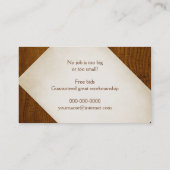 Eikenhoutnerf Visitekaartje (Achterkant)