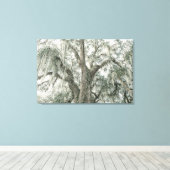 Eikenkathedraal | Levende eik | Uitgerekte canvas Afdruk (Insitu (Houten vloer))