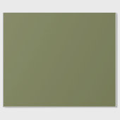 Eikenmosgroene effen kleur cadeaupapier (Vlak)