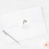 Eikennoot tak trouwfeest hart sticker (Envelop)