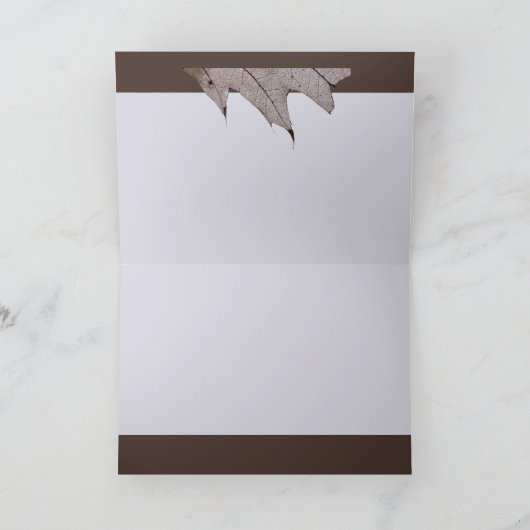 eikenspookblad kaart (Binnen)