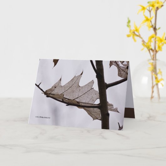 eikenspookblad kaart (Gele Bloem)