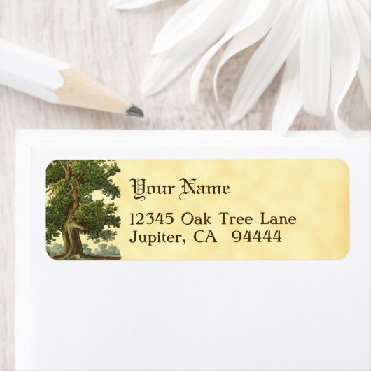  eikenstructuur Editable Return Address Labels (Insitu)