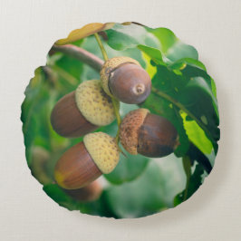 eikenvertakkingen met eikels rond kussen