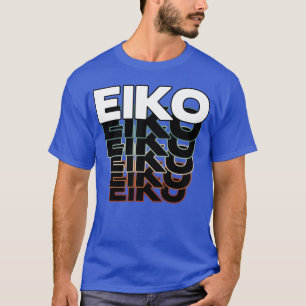 Eiko Grappige Retro Vintage Zonsondergang Eiko 80s T-shirt