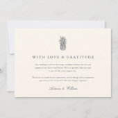 Eiland  ananas bruiloft foto bedankkaart (Voorkant)