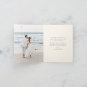 Eiland  ananas bruiloft foto bedankkaart (Binnen)