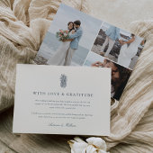 Eiland  ananas bruiloft Multi Foto Bedankkaart