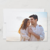 Eiland  ananas foto bruiloft save the date (Achterkant)