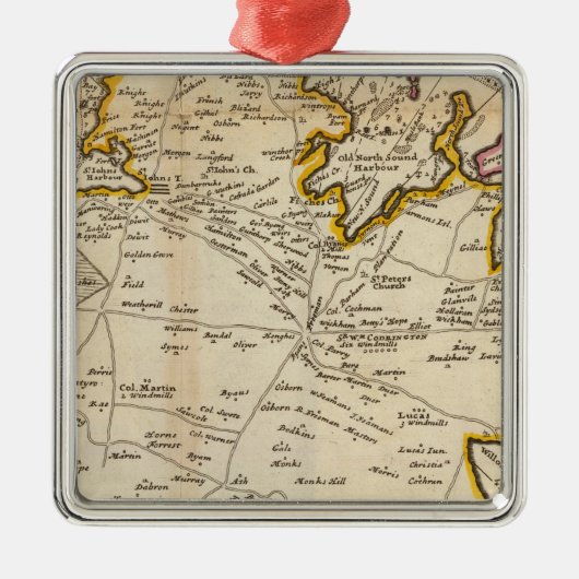 eiland Antego Metalen Ornament (Voorkant)