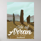 eiland Arran vintage-poster Poster (Voorkant)