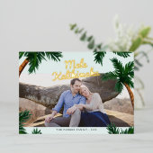 Eiland Begroetingsfolie Kerstkaart Folie Feestdagenkaart (Staand Voorkant)