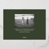 Eiland Begroetingsfolie Kerstkaart Folie Feestdagenkaart (Achterkant)