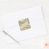 eiland Bermuda, deel van het eiland Providence Vierkante Sticker (Envelop)