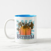 eiland Bermuda Souvenirs Tweekleurige Koffiemok (Links)