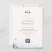 Eiland Bestemming Huwelijksdetails Kaart (Voorkant)