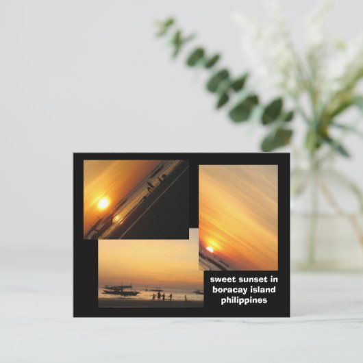 eiland boracay briefkaart (Staand voorkant)