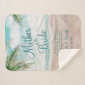 Eiland Breeze aan de Moeder van de Bruid Quote Sherpa Deken (Voorkant (horizontaal))