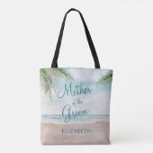 Eiland Breeze Geschilderd Strand Moeder van de bru Tote Bag (Achterkant)