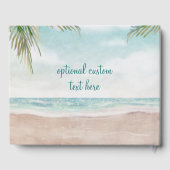 Eiland Breeze geschilderd strand scène tropische b Gastenboek (Achterkant)