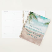 Eiland Breeze Tropische Strand Scène Huwelijksplan Planner (Display)