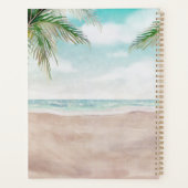 Eiland Breeze Tropische Strand Scène Huwelijksplan Planner (Achterkant)