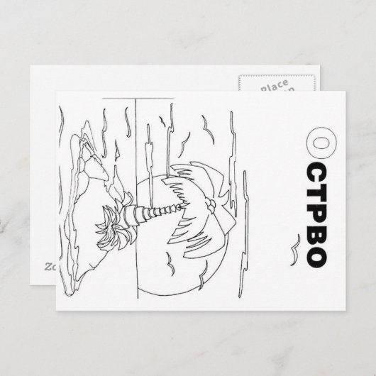 eiland briefkaart (Voorkant / Achterkant)