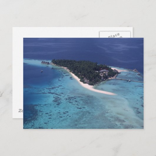 eiland briefkaart (Voorkant / Achterkant)